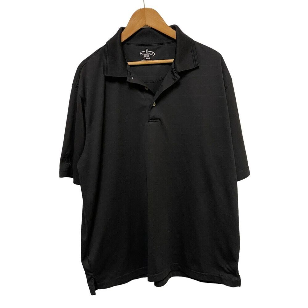 Champion's Tour Men's Short Sleeve Polo Black‎ Size XL